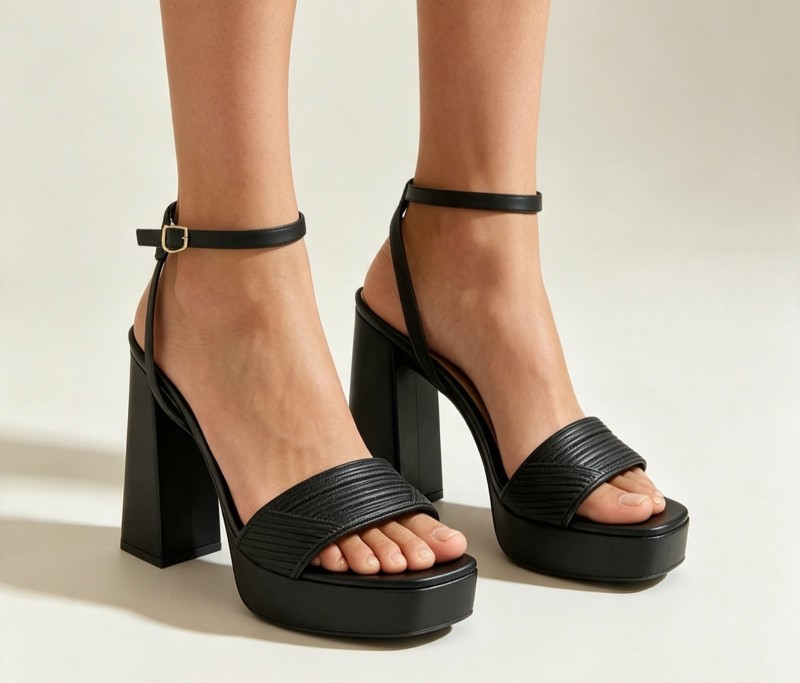 TACOS NEGROS TALLA 35