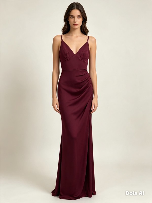 VESTIDO GUINDO CON CORTE A