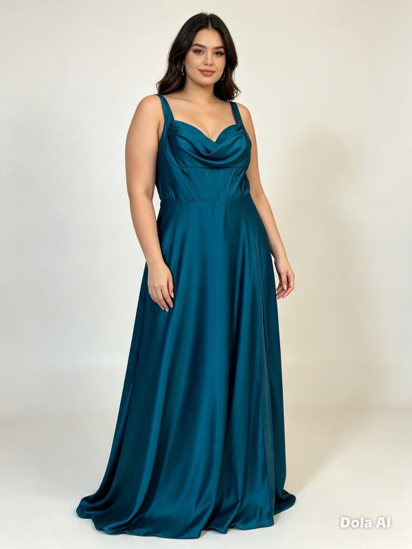 VESTIDO ESMERALDA  SATINADO