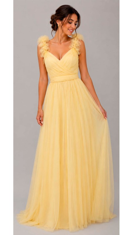 VESTIDO AMARILLO POMPOSO