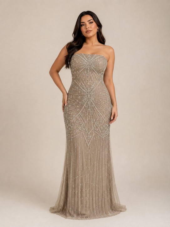 VESTIDO DE PASARELA CHAMPANG