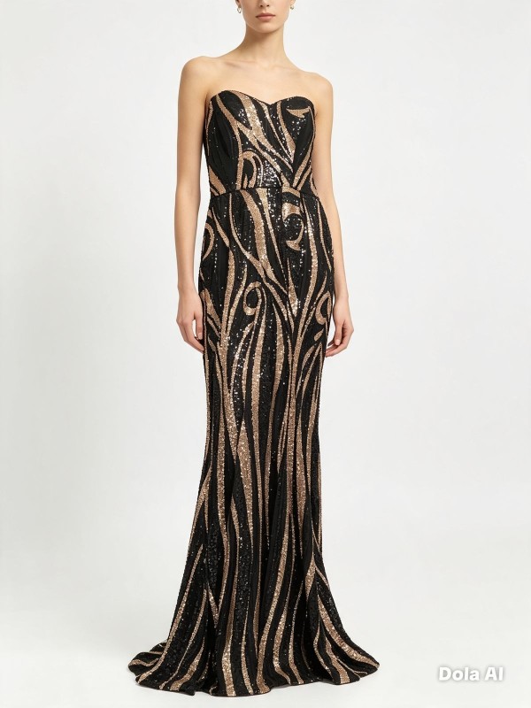 VESTIDO NEGRO CORTE SIRENA
