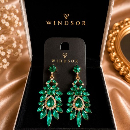 VENTA AROS DORADO CON  ESMERALDA